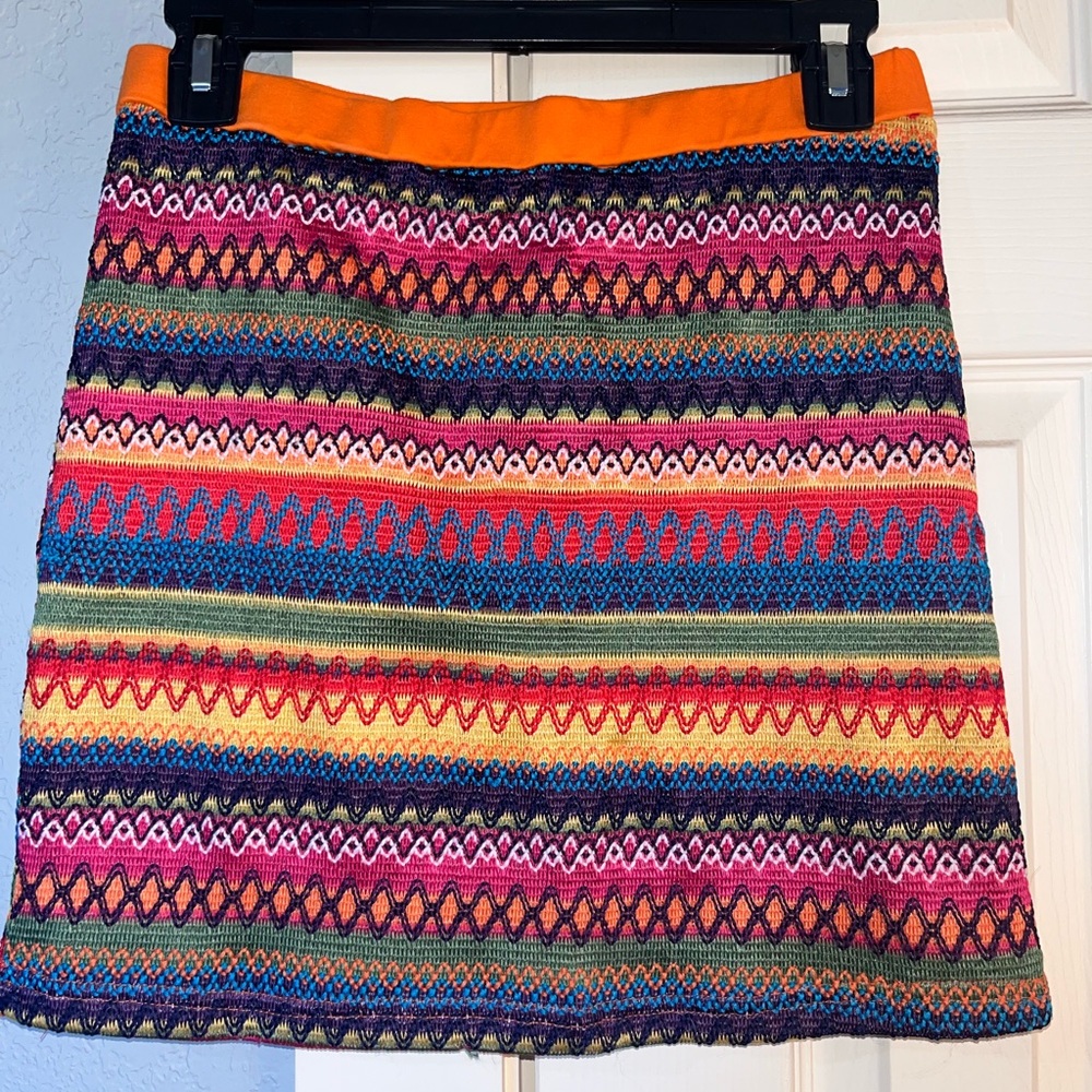 SHEIN Colorful Striped Skirt Size Large